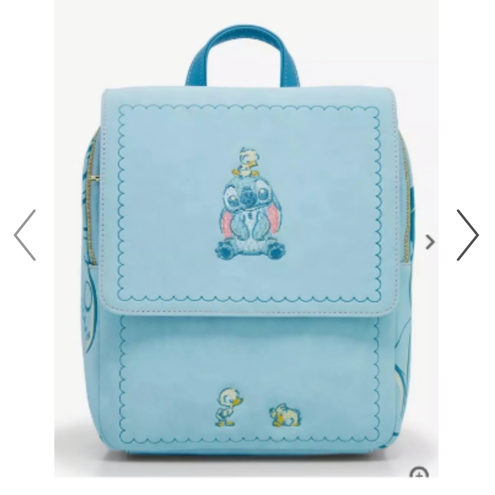 NWT Loungefly Lilo & Stitch Ducklings Buckle Mini Backpack Embroidered Exclusive